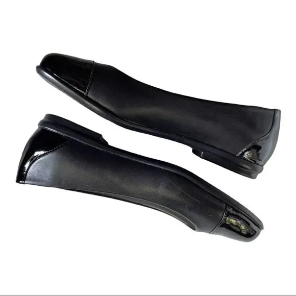 New SAS Scenic Ballet Flat Black Patent Leather Loafer Arch Support Women 8.5 - Picture 10 of 10